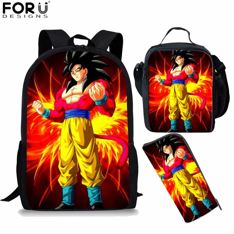FORUDESIGNS/рюкзак с японским Аниме Драконий жемчуг Z супергерой детские школьные
