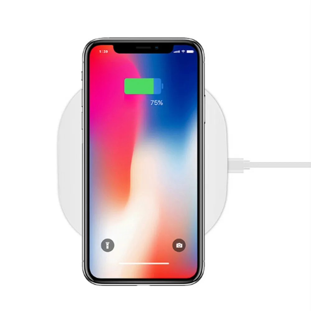 Qi Wireless Fast Charger Charging Pad Desktop Stand For Samsung Galaxy Note 8 S8 iPhone XS | Мобильные телефоны и