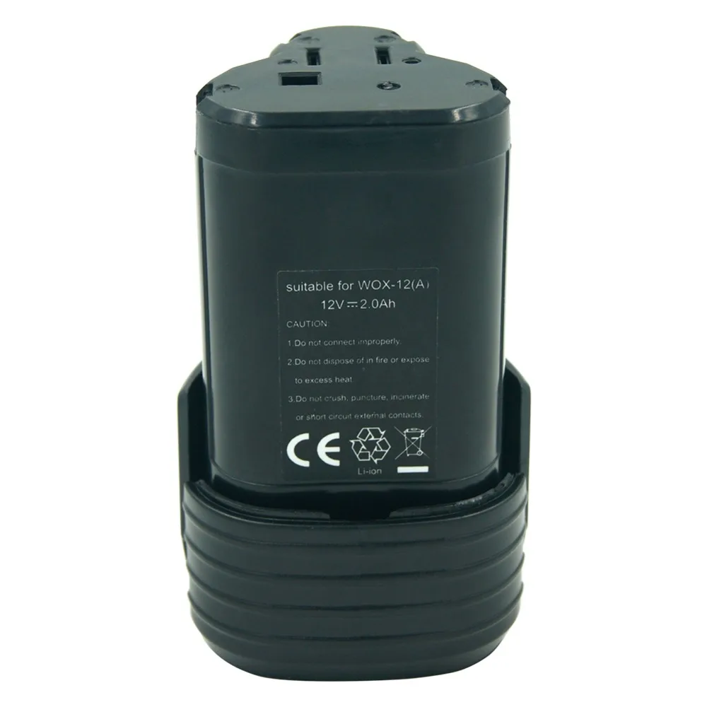 Литий-ионный аккумулятор для дрелей Worx WA3503 WA3509 WX125 WX2837 WU288 WX540 WX677 WX1257 12 В 2000 мАч |