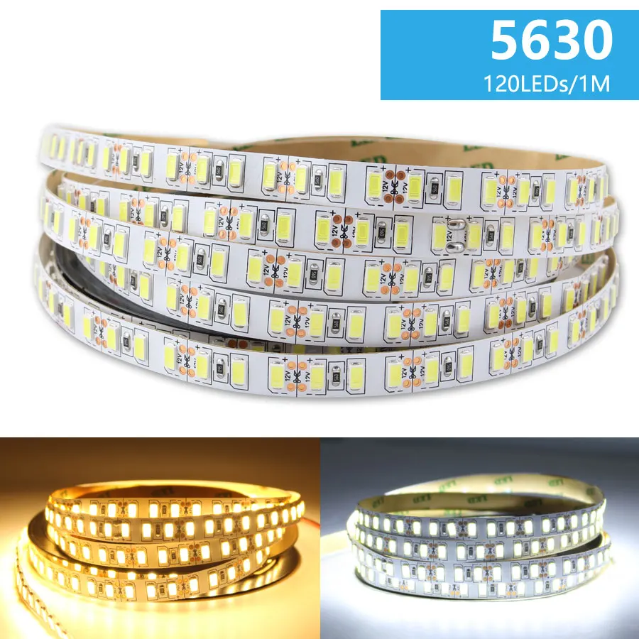 СВЕТОДИОДНАЯ лента SMD 2835 5730 5054 120 светодиодов/м Светодиодная белый неоновый