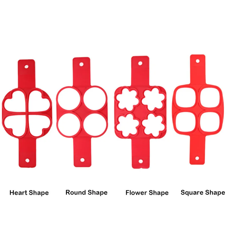

Nonstick Pancake Maker Multi-function Silicone Cheese 7 Holes Mold Round Heart-shaped Egg Frying Kitchen DIY Baking Flip Tools