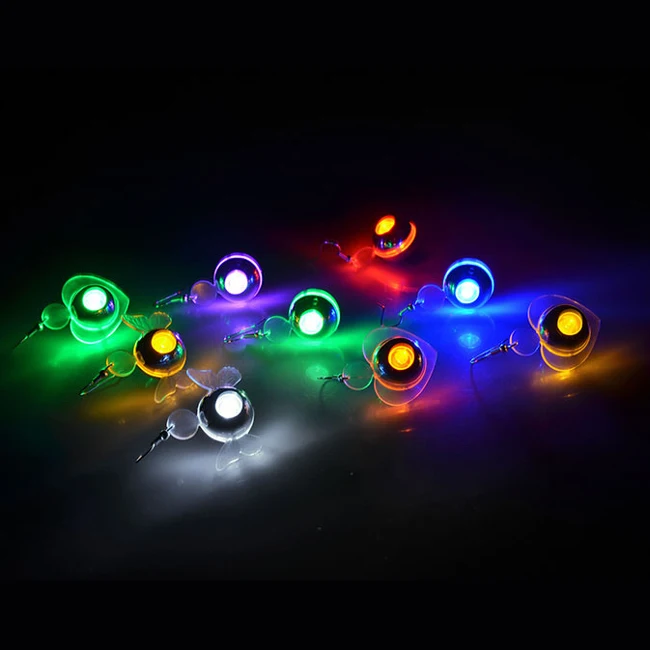 Светодиодные серьги гвоздики со вспышкой рождественские подвески замечательные