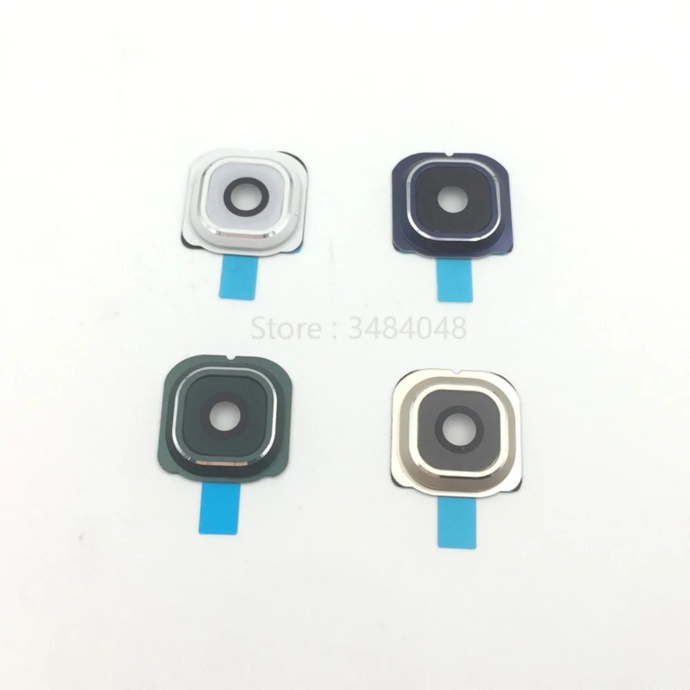 

10pcs/lot For Samsung Galaxy S6 Edge G925 Camera lens Rear Camera Frame + Full Set Cover Circle Ring with Adhesive sticker