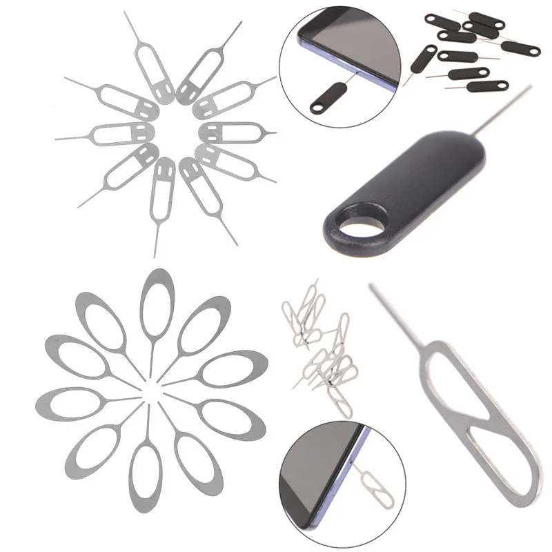 Лидер продаж! 10 шт. Универсальный Лоток Для Sim карты штифты для извлечения игла