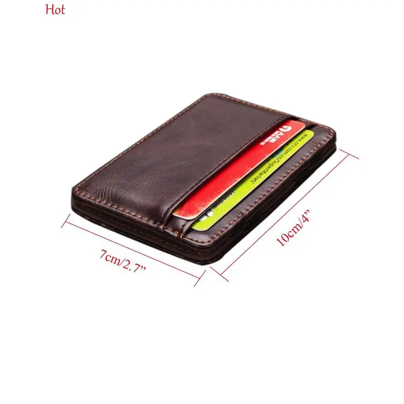 Качественный Мужской зажим для денег кожаный бумажник Зажим кошельки волшебный