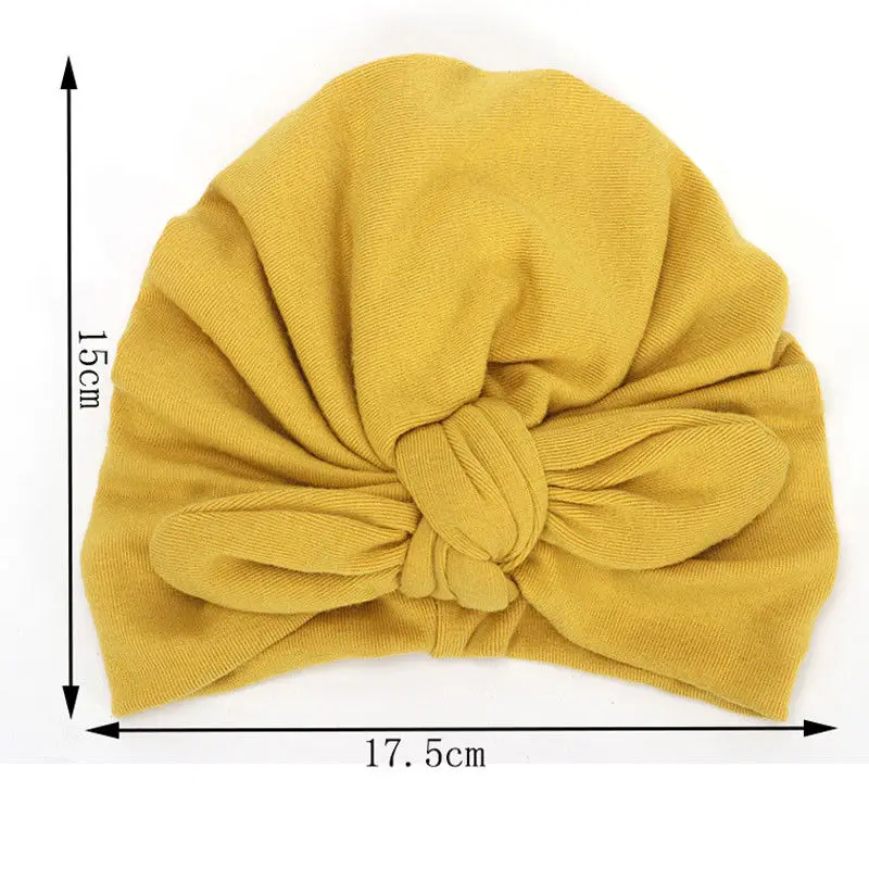 Cute Newborn Toddler Kids Baby Boy Girl Soft Turban Cotton Beanie Hat Cap |