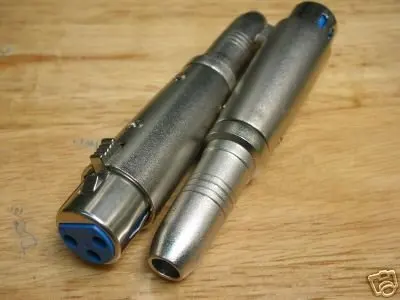 2 XLR гнездовой 3-контактный до 1/4 дюйма 6 3 мм адаптер соединитель FRX | Обустройство
