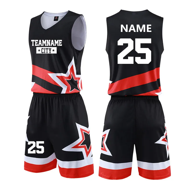 Индивидуальные пустые мужские и женские баскетбольные майки наборы дышащих