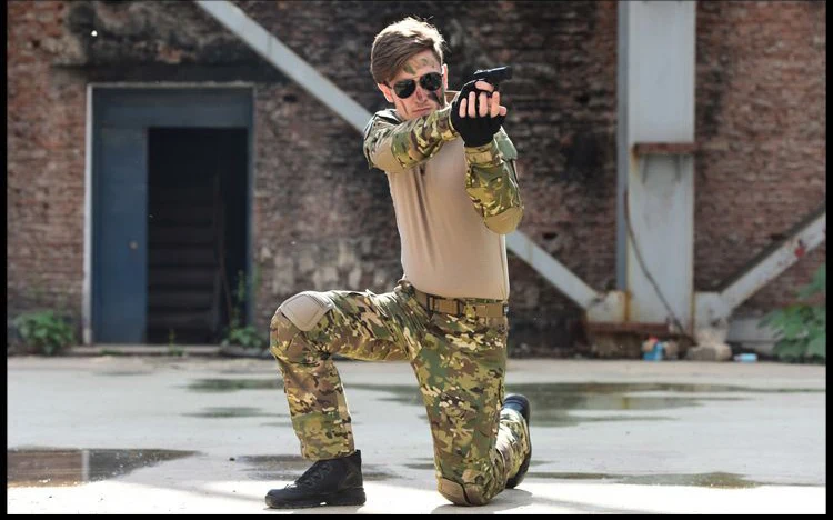 Refire gear камуфляж США RU армейская тактическая Униформа Мужская Военная боевая одежда набор Пейнтбол страйкбол рубашка+ брюки карго без подкладки