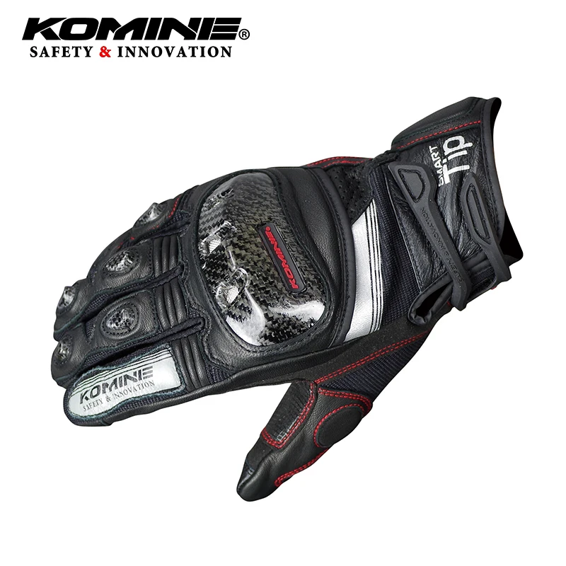 KOMINE GK193 мотоциклетные кожаные перчатки из углеродного волокна дышащие 3D
