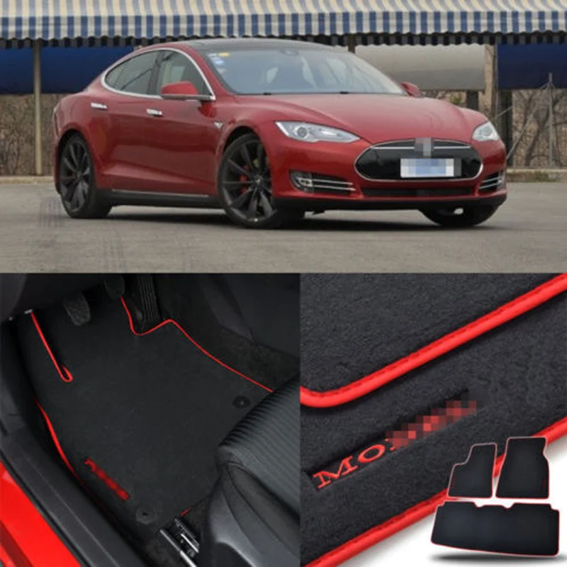 

Custom Made 1/2" Thickness Solid Nylon Interior Odorless Floor Carpet Mats Cover Fitted For Tesla Model S 85/P85 14-18