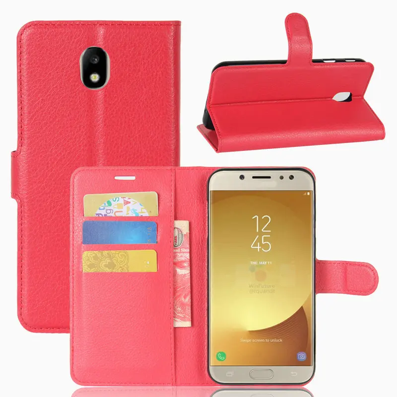 

For Samsung Galaxy J7 Pro Wallet Flip Leather Case For Samsung Galaxy J7 Pro phone Leather back Cover case with Stand Etui>