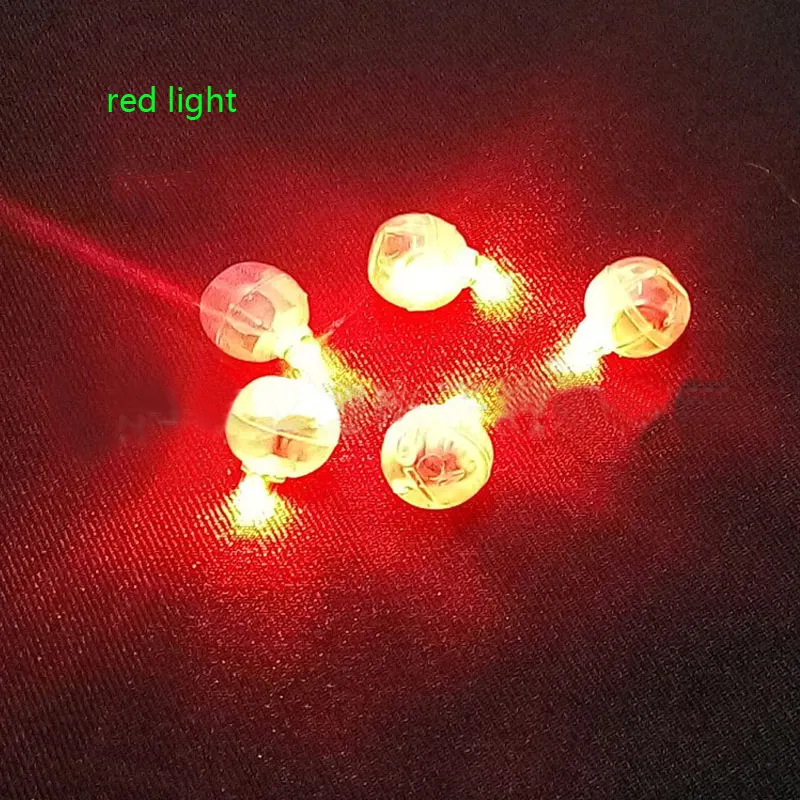 red light 20 шт. круглые цветные светодиодные RGB мигающие шары лампы для фонарей для рождественской Свадьбы вечерние украшения - Цвет: red light