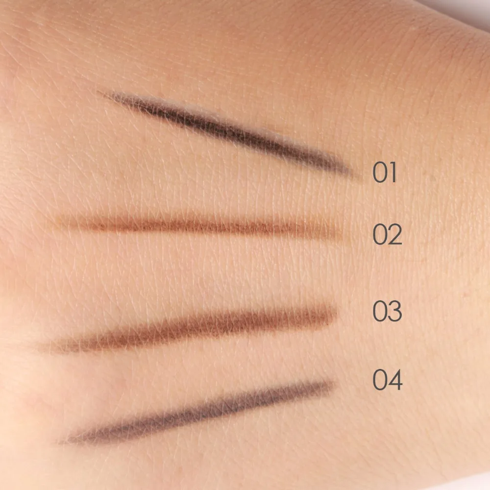 4 цвета стойкий для бровей карандаш мягкие и гладкие модные макияжные трафареты