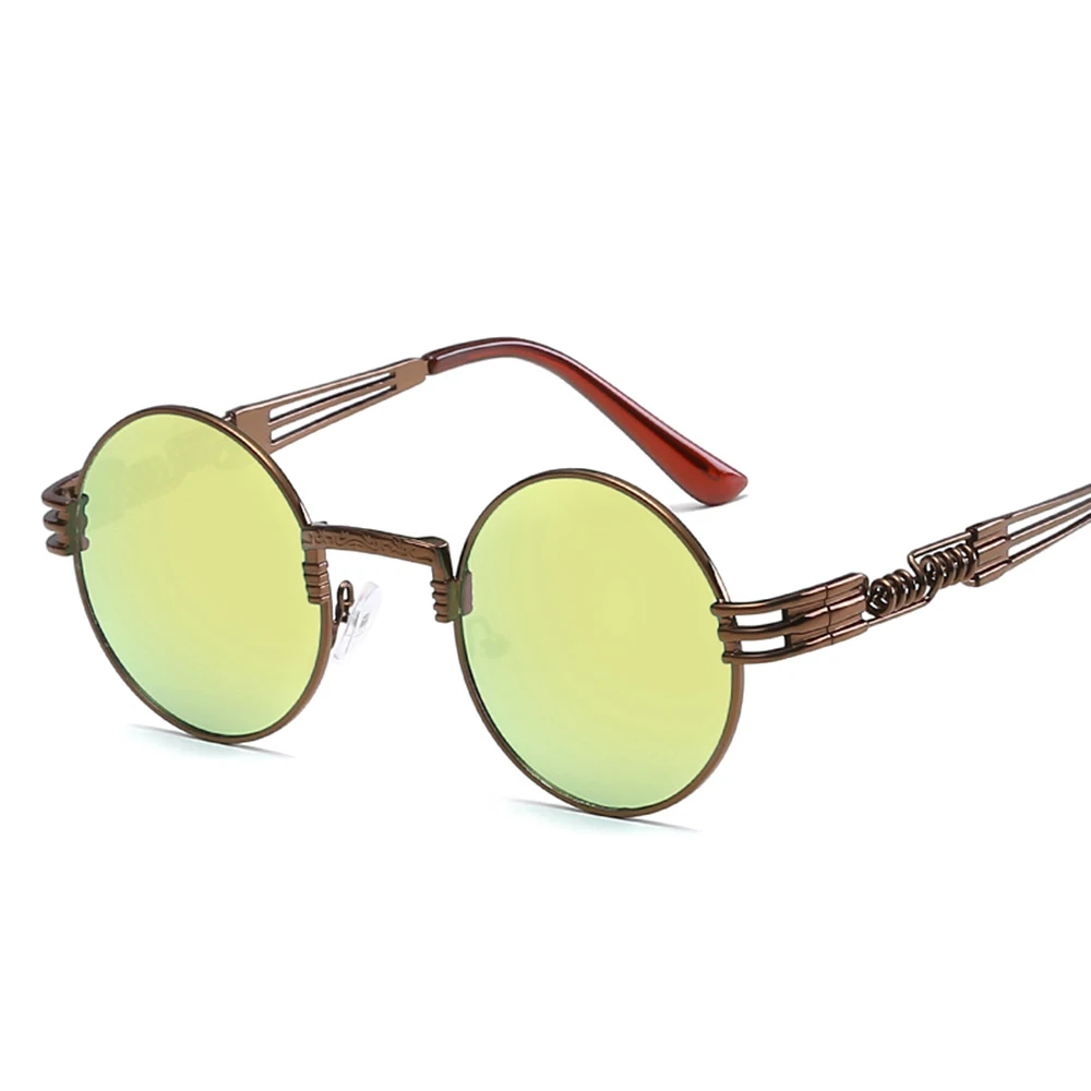 Fashion Retro Round Metal Glasses Lens Goggle Eyewear Frame Women Drive Goggles | Автомобили и мотоциклы