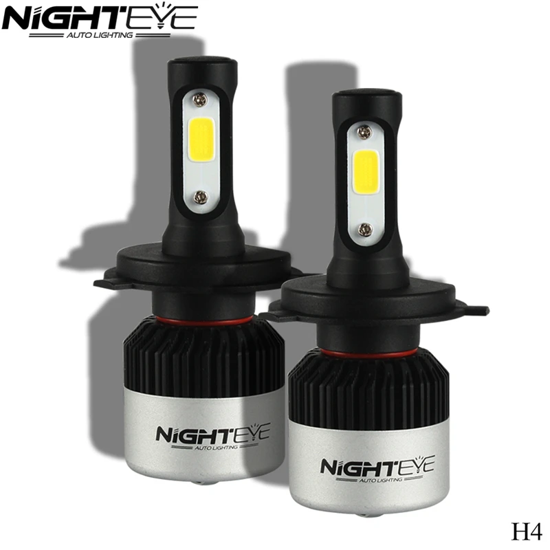 Nighteye H4 Автомобильные светодиодные фары высокой мощности авто Hi/lo HB2 9003 H13 9007