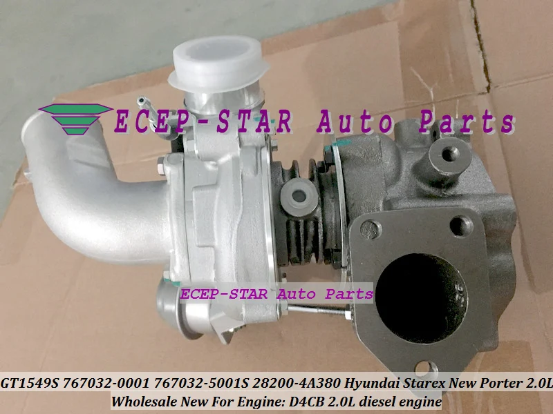 Турбокомпрессор Turbo GT1549S 767032 0001 5001S 28200 4A380 282004A380 для Hyundai Starex New Porter 2007 D4CB л|turbocharger