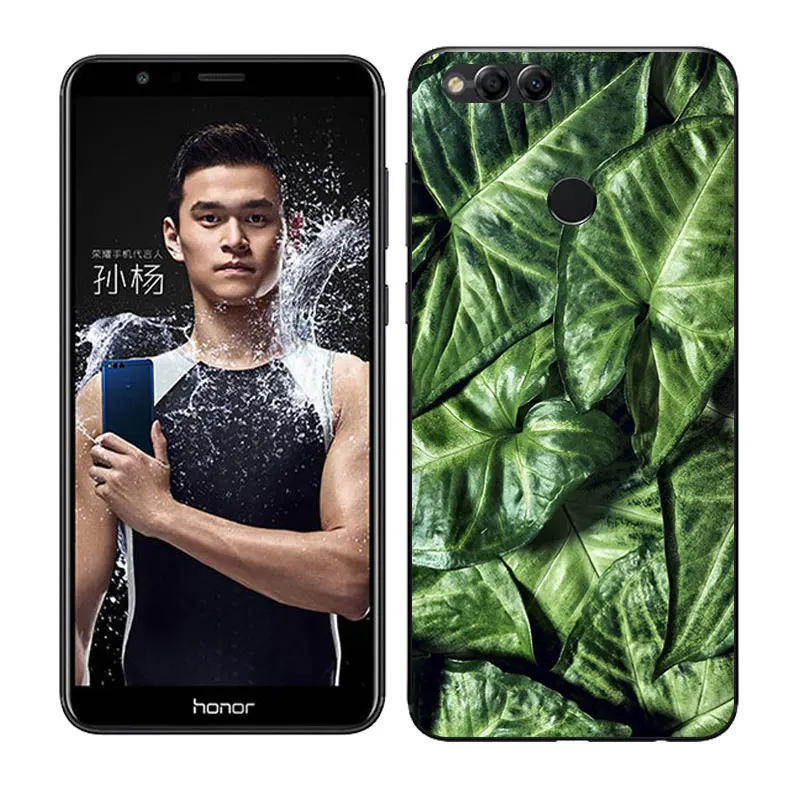 Силиконовый чехол 5 93 дюйма для Huawei Honor 7X задняя крышка с рисунком сна прозрачный