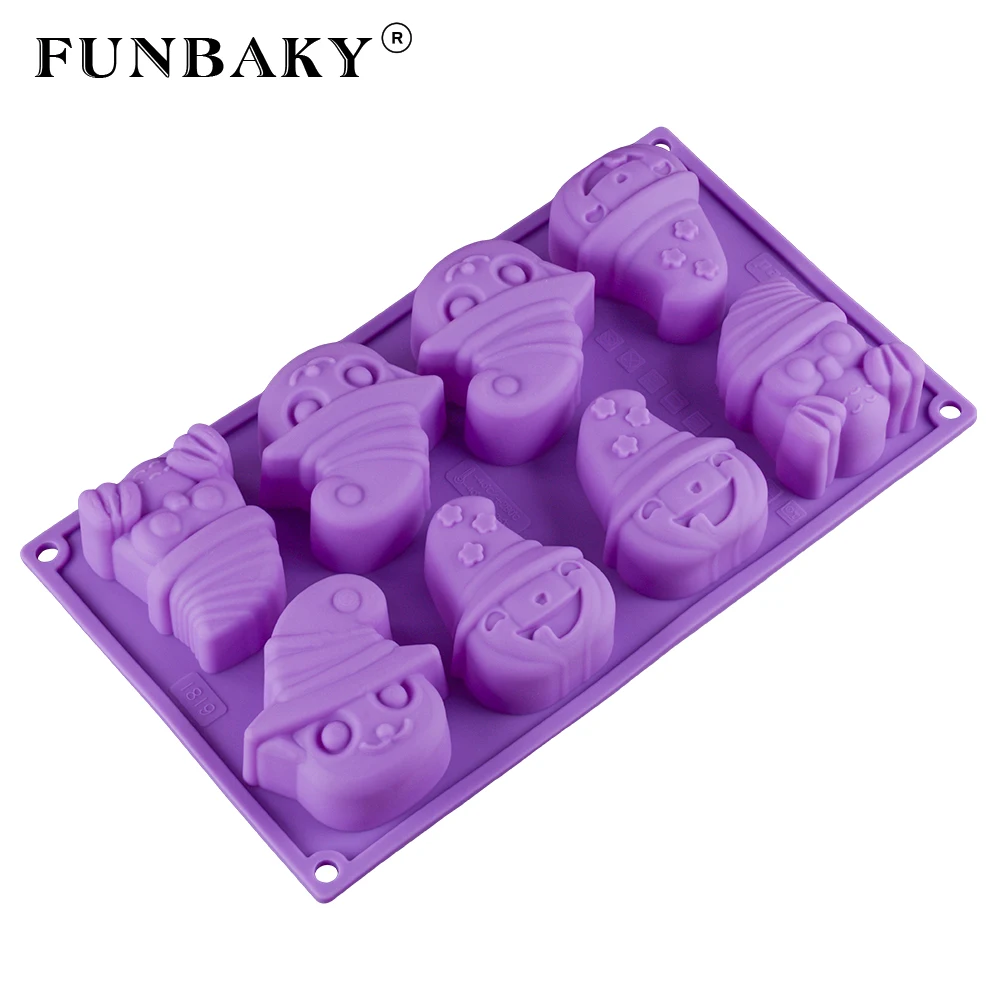 FUNBAKY 3D Хэллоуин мусс силиконовая форма для торта декоративная посуда выпечки