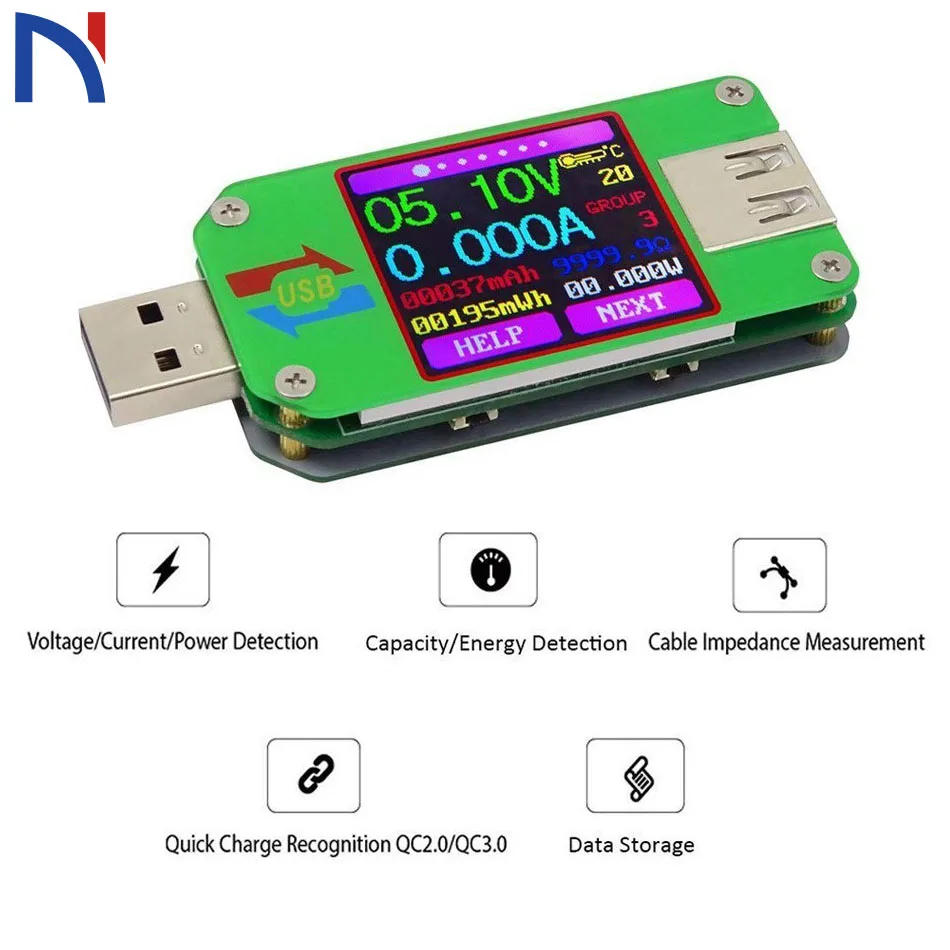 UM24 UM24C Вольтметр Амперметр Для APP USB 2 0 ЖК дисплей батарея Зарядка Напряжение Ток
