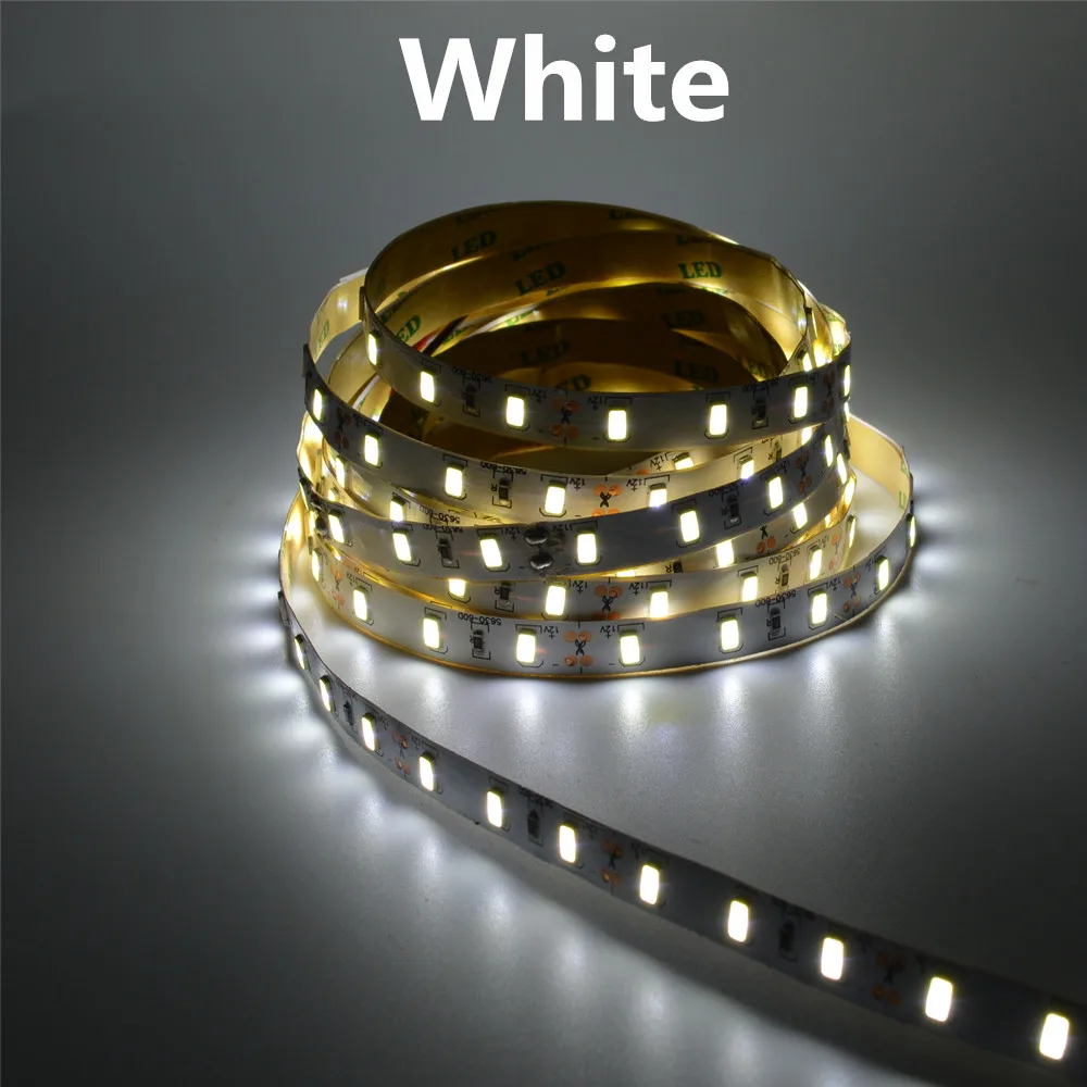 10 мм шириной на печатной плате DC12V Светодиодные ленты SMD5630 60 Светодиодный/m 300