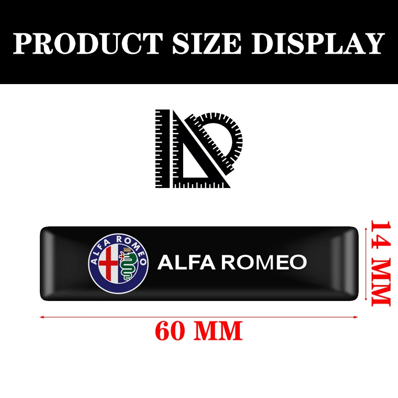 10 шт. стильные защитные наклейки для бара декоративный значок ALFA ROMEO Mito 147 156 159 166