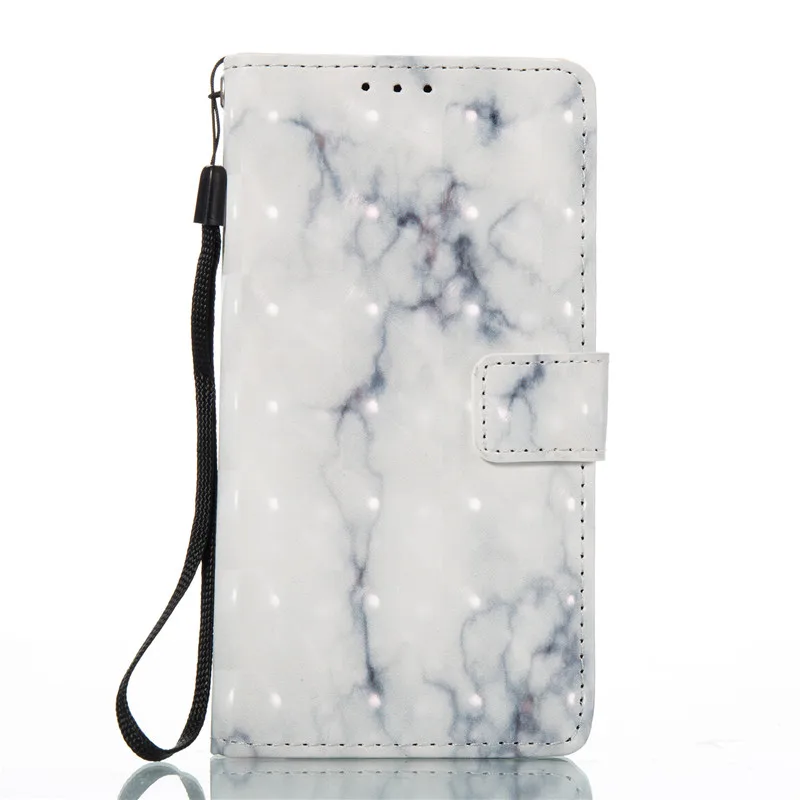 2017 мраморный камень изображение краска Флип Магнитный кожаный бумажник чехол
