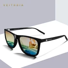Солнцезащитные очки VEITHDIA унисекс, винтажные очки с поляризационными стеклами из TR90 в алюминиевой оправе, аксессуары для мужчин и женщин