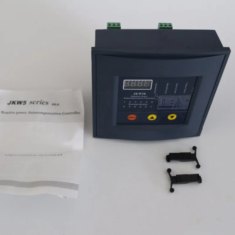 JKW58 PFR-12 коэффициент мощности 380 v 12 шагов 50/60Hz реактивной мощности Автоматическая компенсация контроллер конденсатор с алюминиевой крышкой для 50/60 HZ