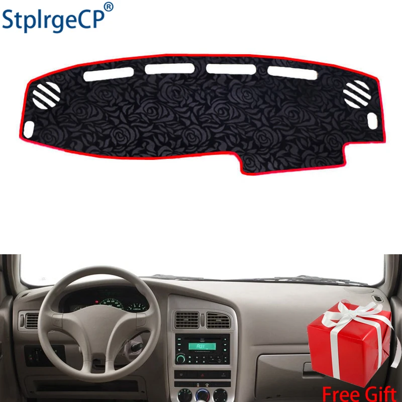 

Latest Rose Pattern Non-slip Car Dashboard Cover Dash Mat Pad DashMat ANti-UV Car Sticker for CHERY COWIN 2004-2008 Car Styling