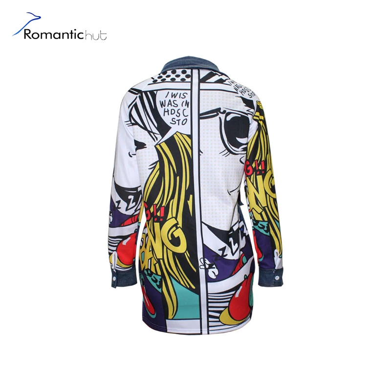 Новинка 2017 года Демисезонный топ с длинными Джинсовые куртки Лоскутная