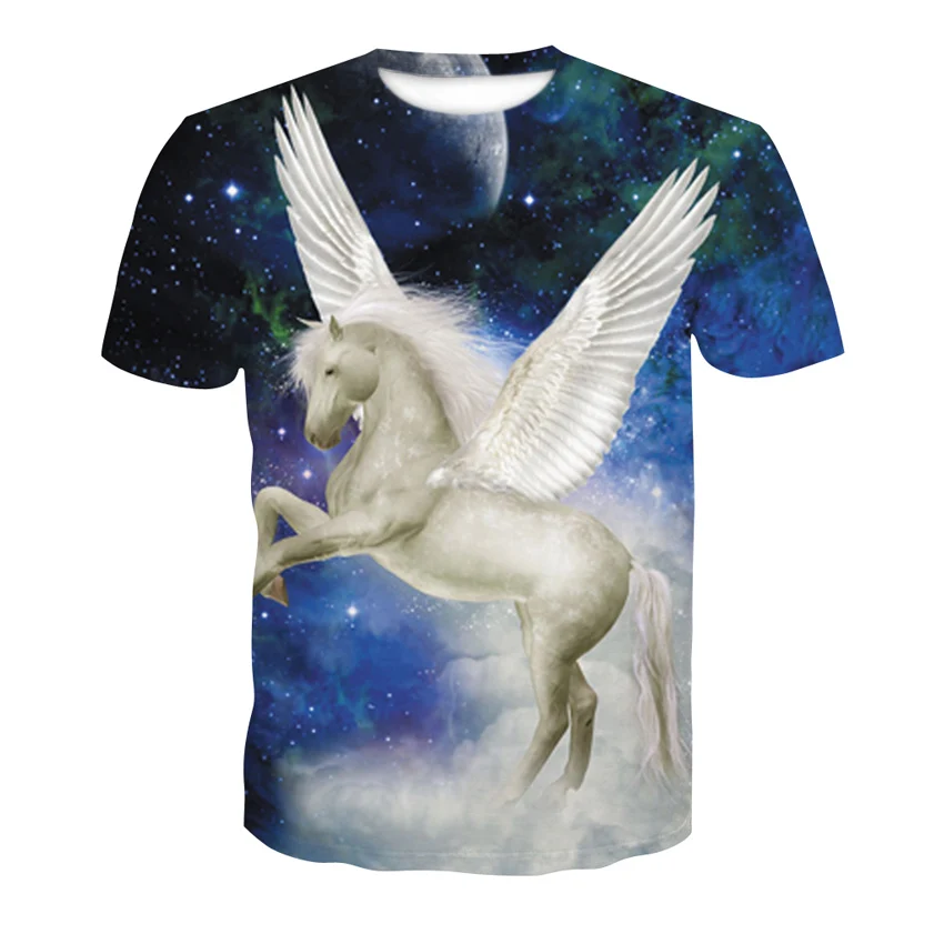 3D jumping dolphin print t-shirts casual half-sleeve thin cool for both men and women in 2019 summer | Мужская одежда