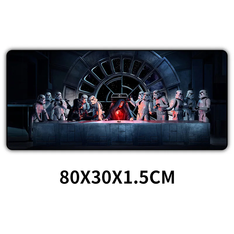 04 Коврик для мыши «Звездные войны» геймер Sovawin 80x30 см XL коврик для мыши игровой коврик для мыши большой компьютерный коврик для мыши резиновая запирающая кромка для ПК Cs Go - Цвет: 04