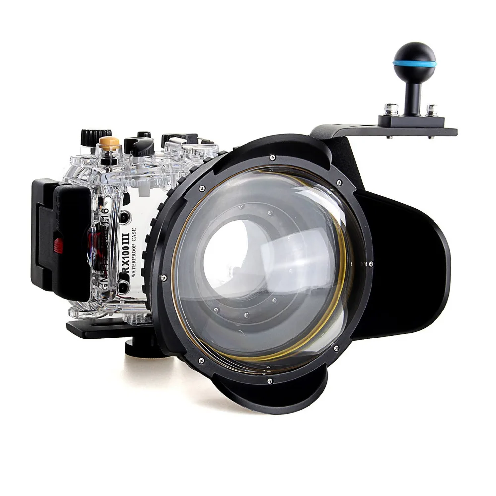 Чехол для подводной камеры Meikon 40 m/130f Sony DSC RX100III RX100 M3 w/67mm Red Filter|Сумки