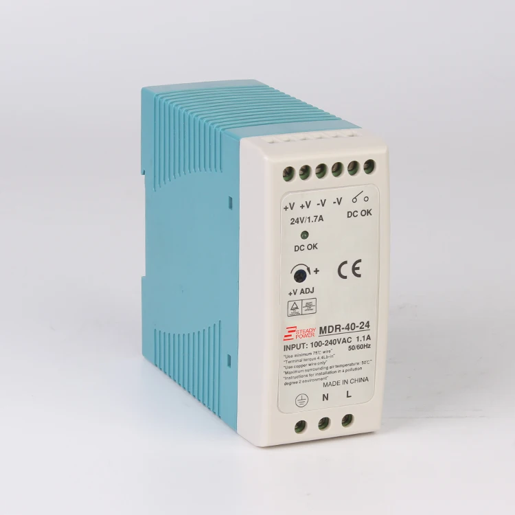 MDR-40 12V 5V 15V 24V 36V 48V 40W din-рейка ac-dc Блок питания 110V 220V