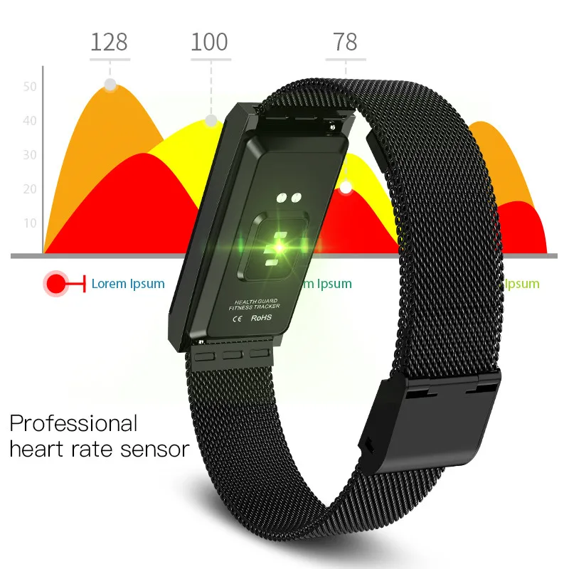 Смарт-браслет X11 Для женщин человек Smart watch Алмазный дизайн границы Фитнес трекер