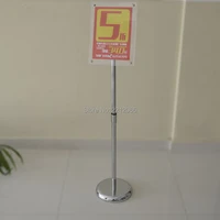 a3 adjustable pedestal sign menu holder floor poster stand with telescoping post for shoping center retail store