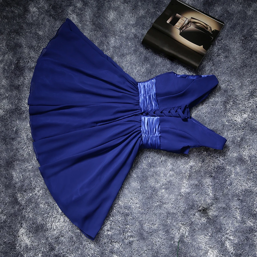 Robe De Roiree, два плеча, простой сплошной цвет, плиссированные шифоновые короткие вечерние платья, платье для матери невесты