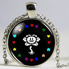 Подвеска в виде цветка и сердца Undertale для мужчин женщин ювелирное