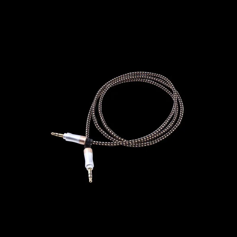 Aux Line 3.5mm Male to Audio Cable for Car MP3 Auto Headphone Auxiliary Cord Stereo Wire Core Black 1M |