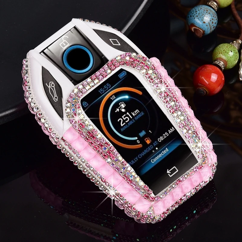 Подарочный Роскошный чехол держатель для ключей с бриллиантами BMW G12 5 7 серии 730i