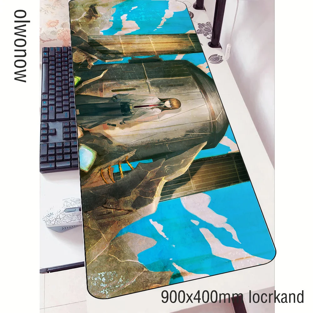 Коврик для мыши steins gate геймер рождественские подарки 90x40 см коврик notbook игровой