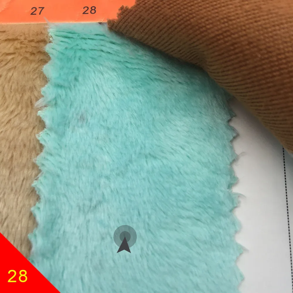 28 ZYFMPTEX Новое поступление 5 мм ворс 150x50 см/80 см/100 см Minky плюшевая ткань для шитья своими руками Лоскутная Ткань полиэстер Telas бархатная ткань - Цвет: 28