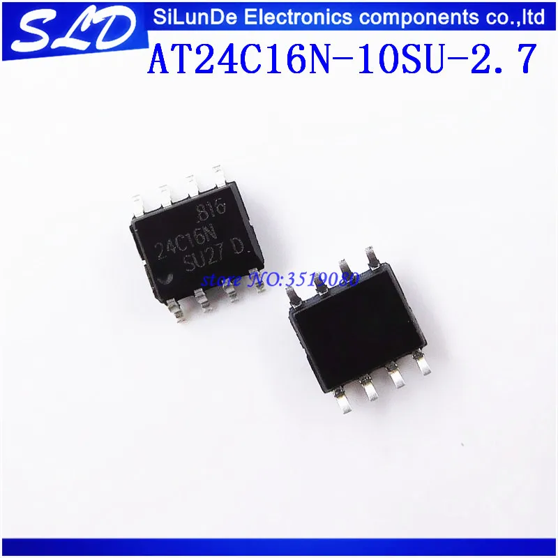 

50pcs/lot AT24C16 24C16N AT24C16N-10SU-2.7 SOP8 new and original