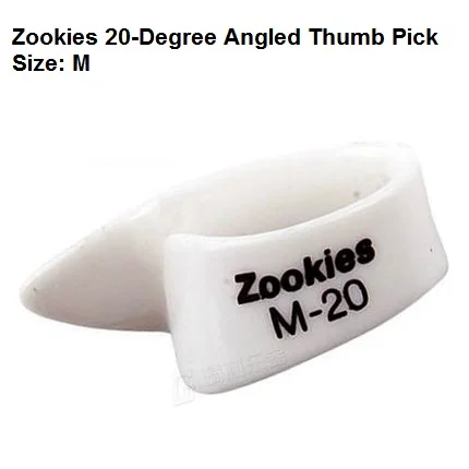 Zookies M20 Dunlop белый Пластик с накатанной головкой Палочки медиатор - Цвет: Zookies M20