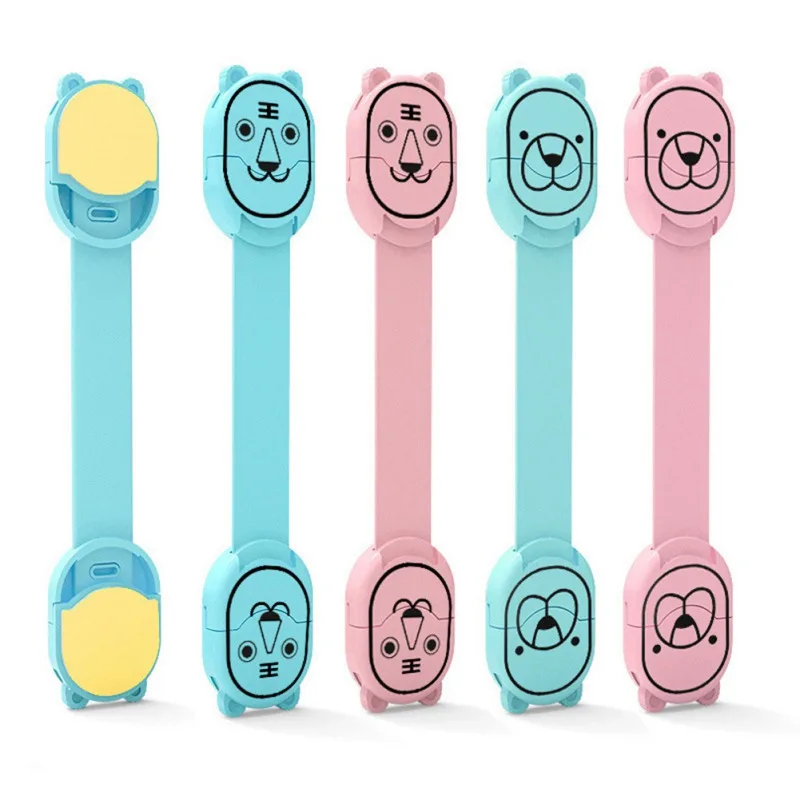 

3PCS / lot Baby Toilets Refrigerator Door Locking Locks Security Door Locking for Children Children's Baby Safety Plastic