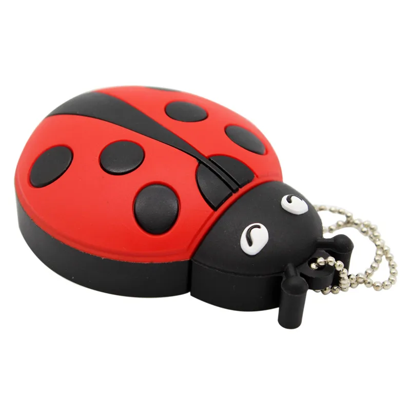 Милые Мультяшные животные божьи коровки usb мультфильмы 4 ГБ 8 16 32 64 Гб Флешка USB