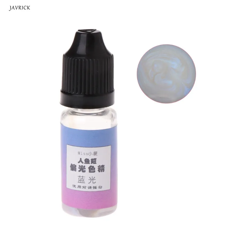 blue JAVRICK 10 мл УФ смолы жидкий краситель пигмент смолы эпоксидная смола DIY ювелирных изделий ремесла Ювелирные изделия инструмент Аксессуары - Цвет: blue