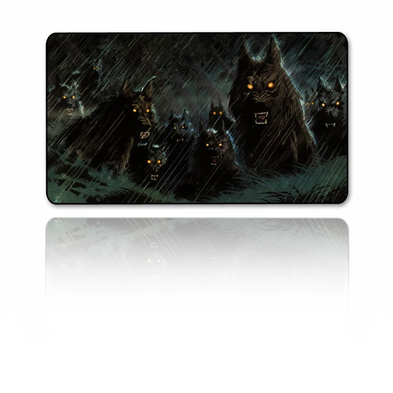 FFFAS 70X40cm коврик для мыши животное волк HD печать большой игровой матрас точность