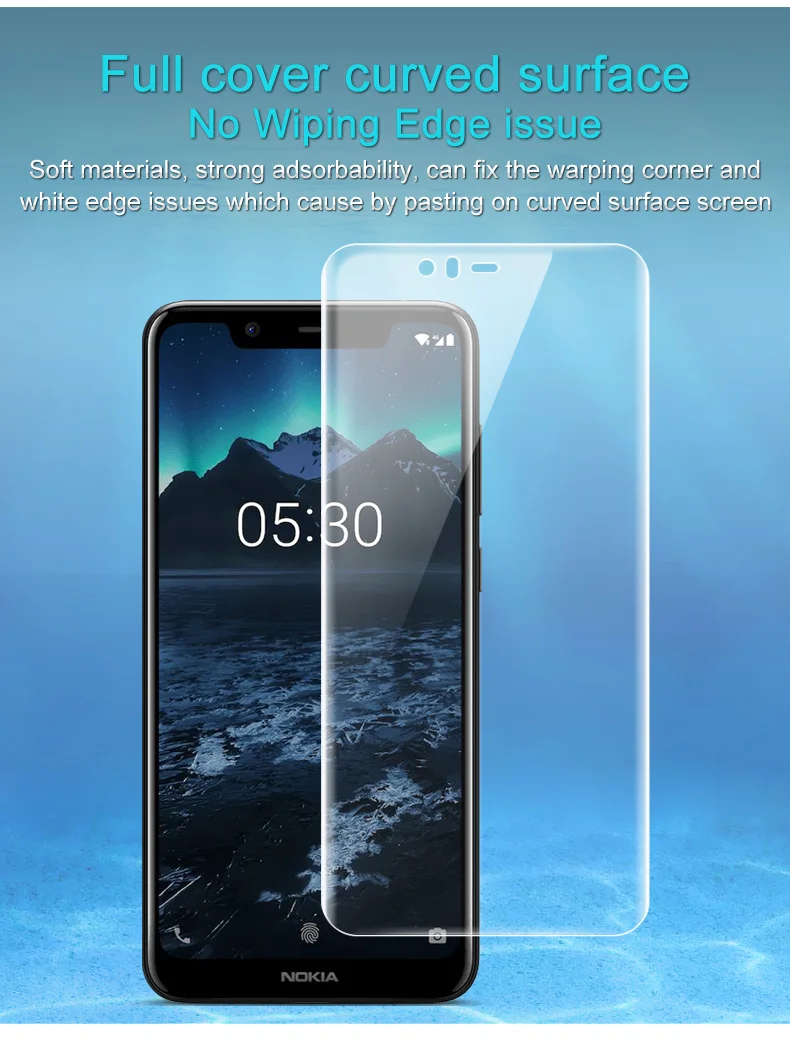 Imak Hydrogel III для Nokia 5,1 Plus X5 X71 защита экрана 2 шт полное покрытие Передняя или задняя мягкая защитная пленка не стекло